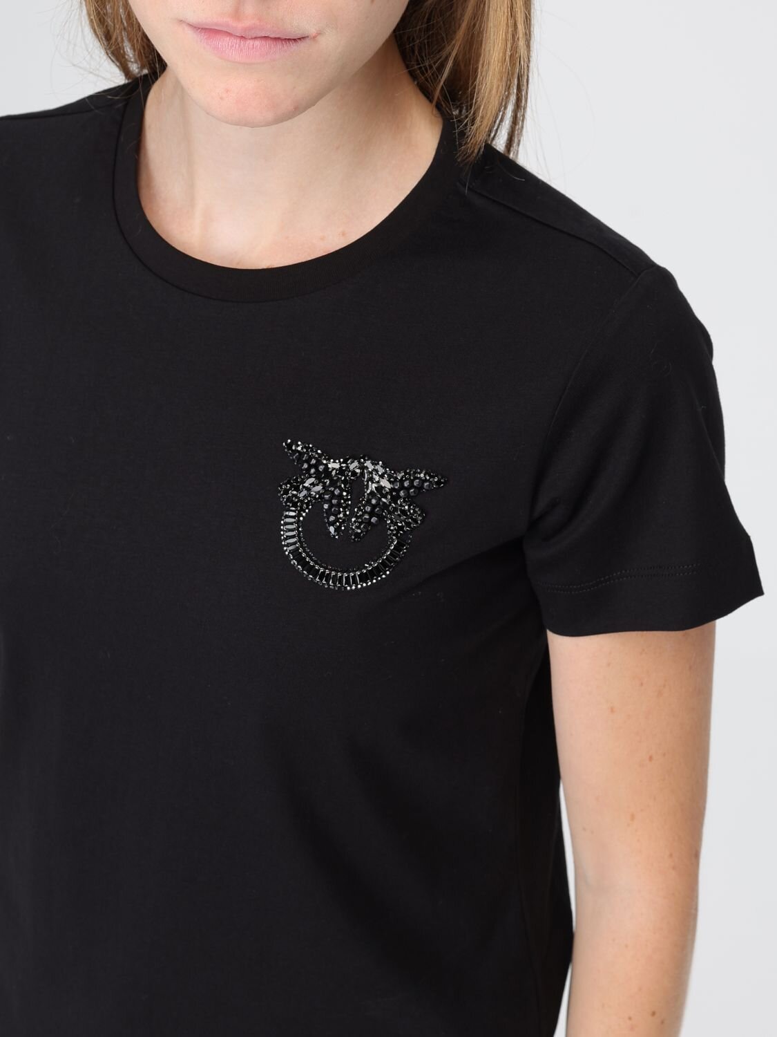 Nambrone t-Shirt Jersey Ricamo Pinko t-Shirt Donna 
103320A2RN AI25.26. - immagine 3