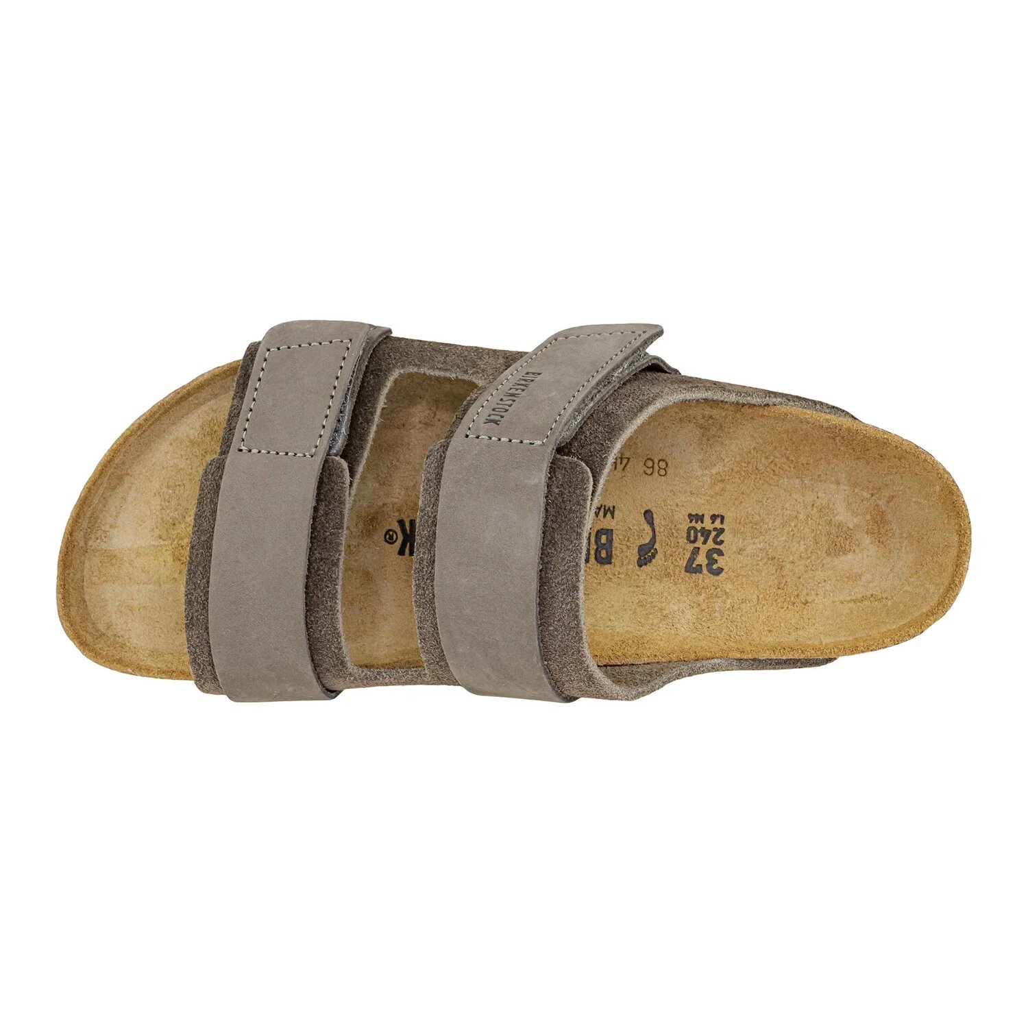 Uji Grey Suede Leather nubuck Birkenstock Sandali 
 
  1029259PE25. - immagine 4