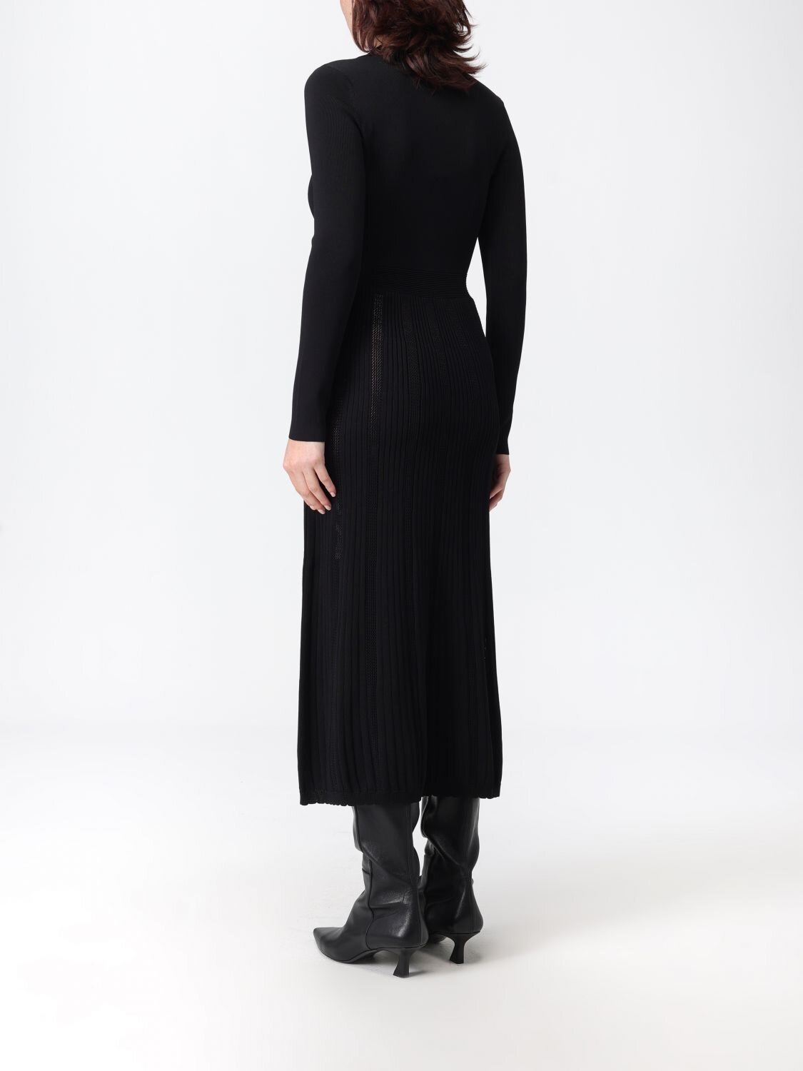 Abito In Maglia Punto Effetto Riga Twin Set Abiti Donna 
 
 252TP3110AI25.26. - immagine 6