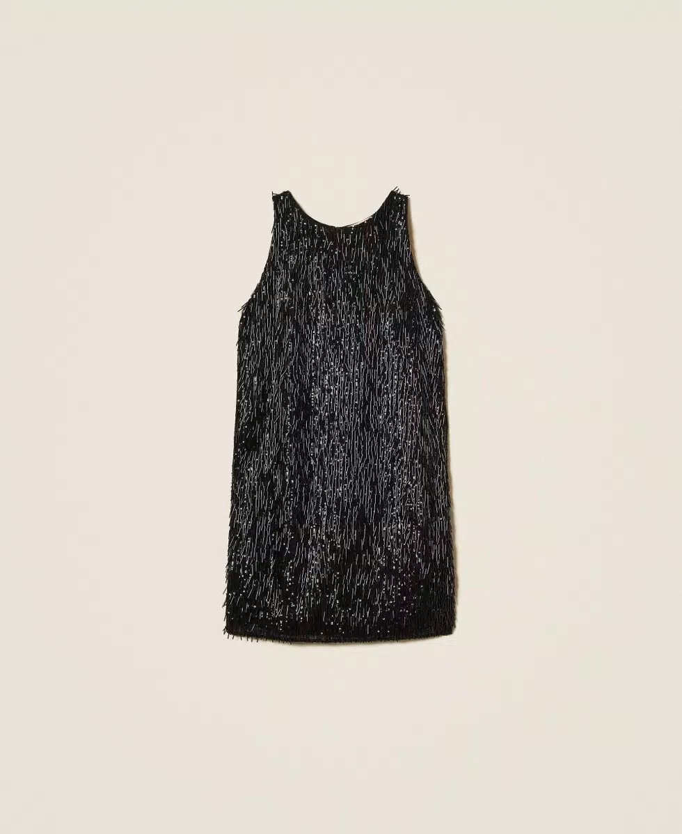 Mini Abito Con Paillettes e Canottiglie Twin Set Abiti
252TP2370AI25.26. - immagine 4