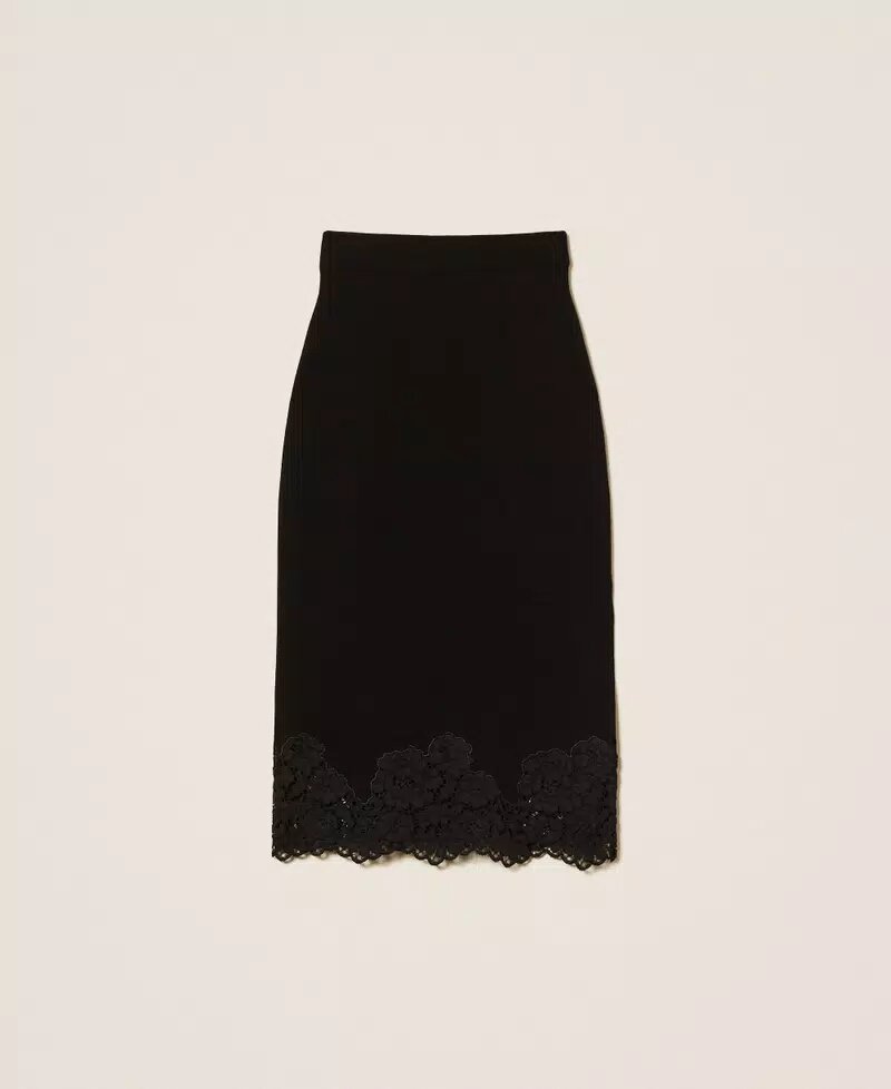 Gonna Longuette In Maglia Con Pizzo Twin Set Gonne Donna
252TP3390AI25.26. - immagine 4