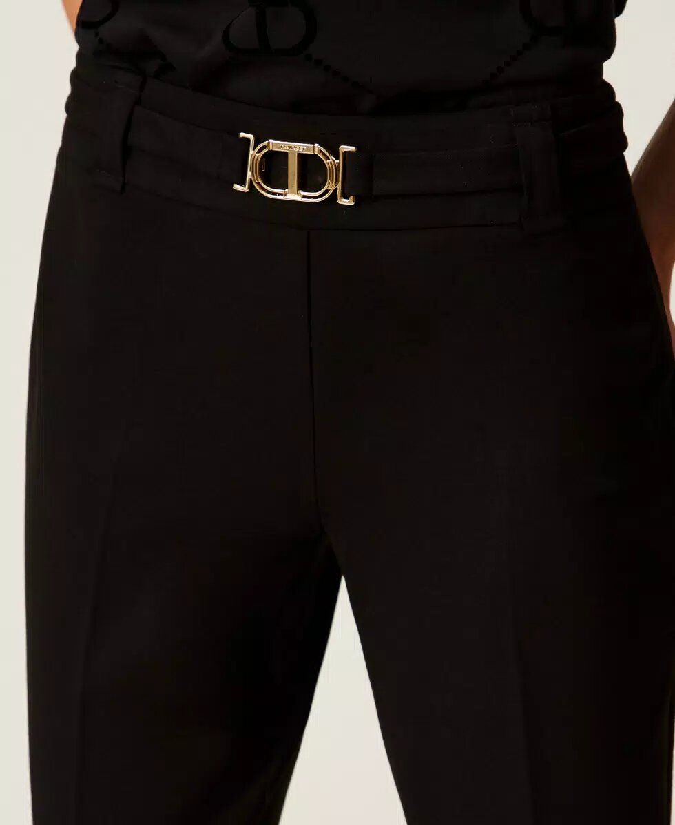 Pantalone Flare C/cintura Twin Set Pantaloni Donna 
 
 252TP2602AI25.26. - immagine 3