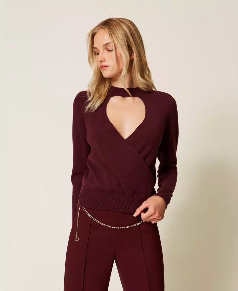 Maglia Incrociata Viscosa Stretch Twin Set Maglie Donna
252TP3060AI25.26.