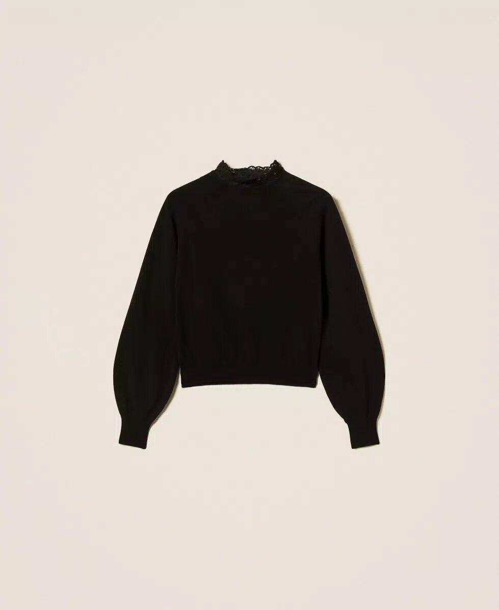 Lupetto In Maglia Bi-Materiale Twin Set Maglie Donna
252TP3391AI25.26. - immagine 4