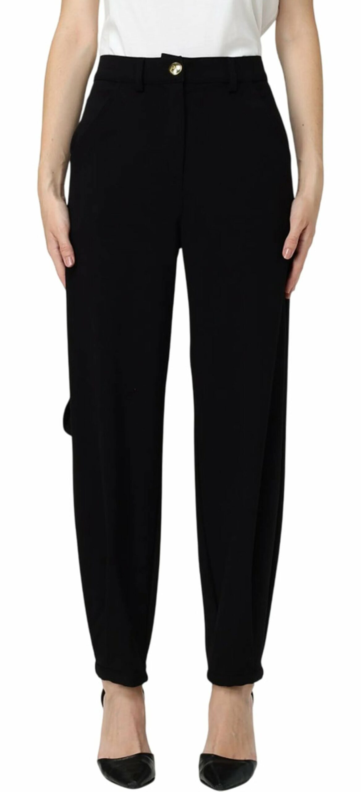 New Piatto Punto Stoffa Pinko Pantaloni Donna 
 
 105897A2QJAI25.26.