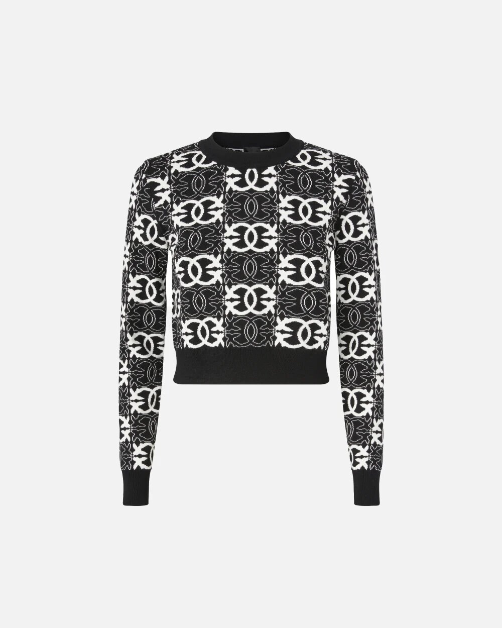 Gypsies Cropped Jacquard In Tu Pinko Maglie Donna 
 
 106041A2YDA25.26. - immagine 4