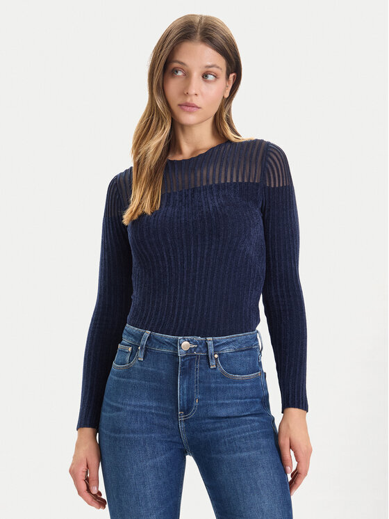 Ls Cn Rowena Rib Che Guess Maglie Donna W5BR62 Z0890.AI2526.