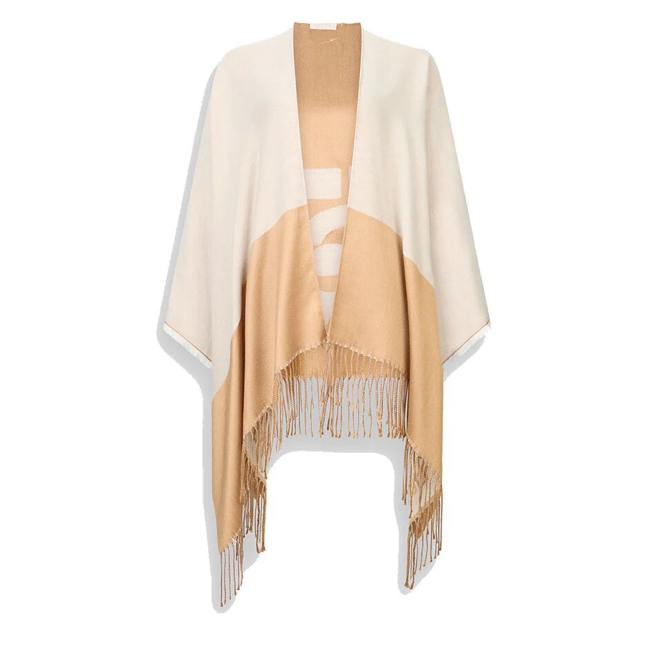 Poncho Oval Monogram Liu Jo Donna 2F5031T0300AI25.26. - immagine 5