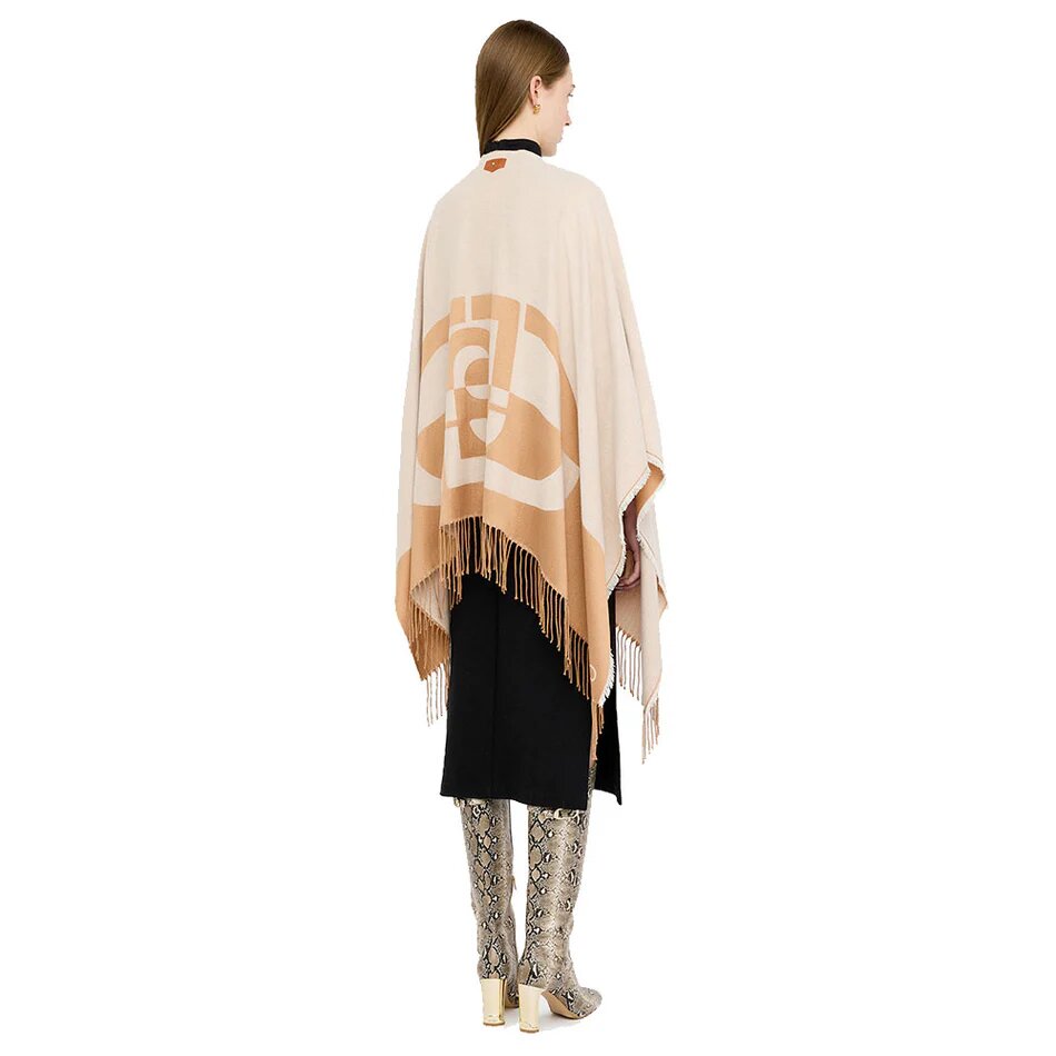 Poncho Oval Monogram Liu Jo Donna 2F5031T0300AI25.26. - immagine 7