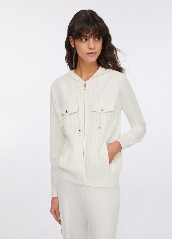 Ecs Maglia Zippata M/l Liu Jo Maglie Donna TF5037MS75LAI25.26.