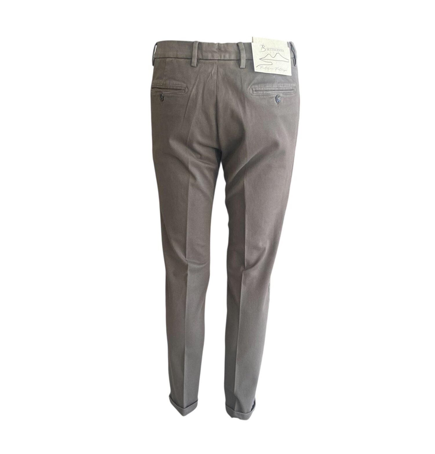 Pantalone Chino 100% cotone Bsettecento Pantaloni Uomo MH700 2032 - immagine 2