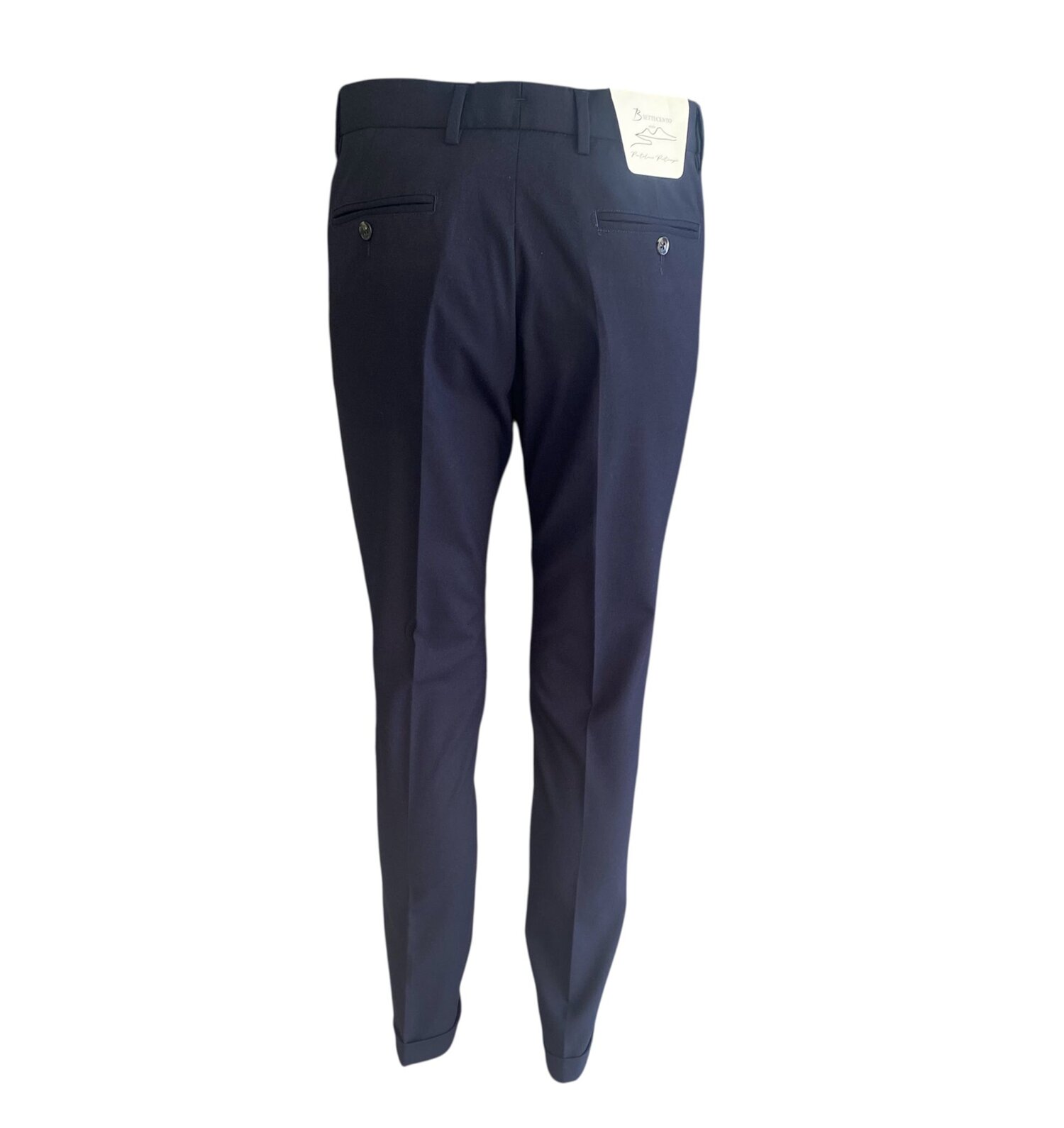 Pantalone Chino 100% lana Bsettecento Pantaloni Uomo MH700 2757 - immagine 2