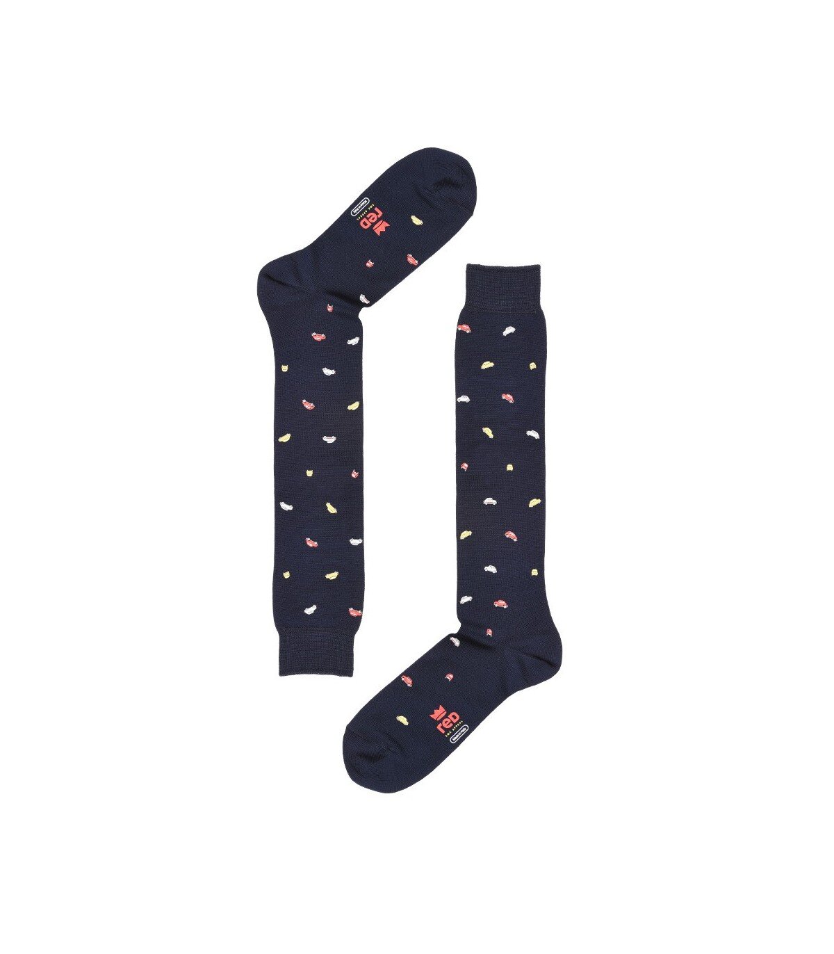 Calza Lunga Uomo Stampa Fast Car Red Calze Uomo 62194G